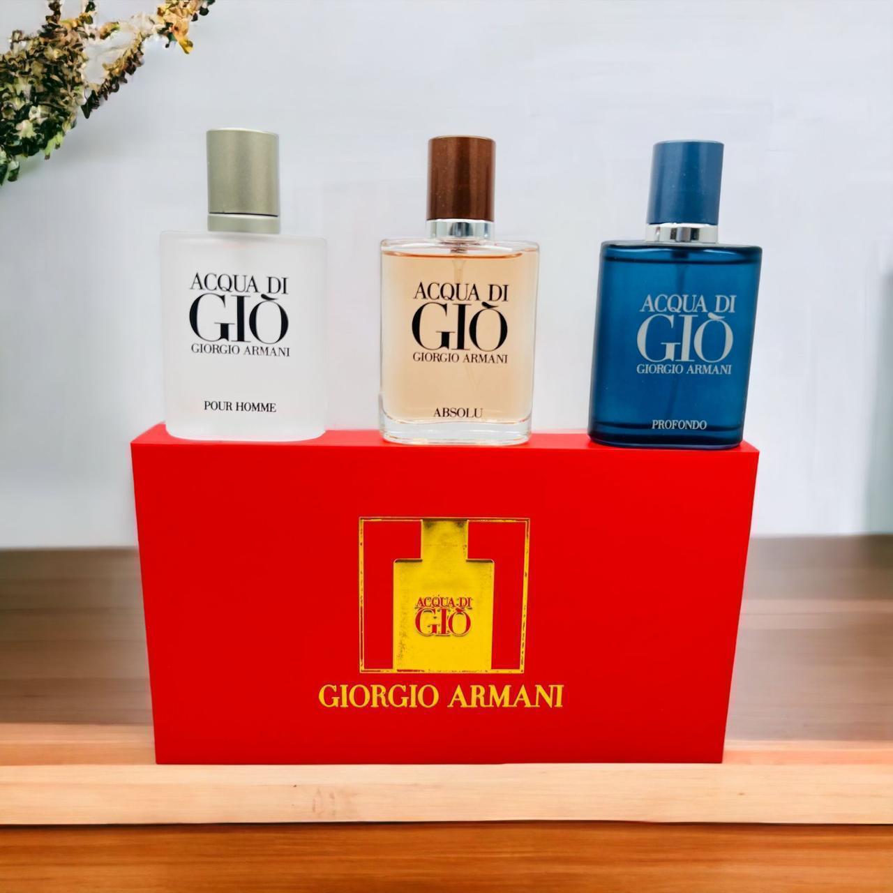 Giorgio Armani Acqua Di Gio Perfume Gift set combo (3 x 30ML)