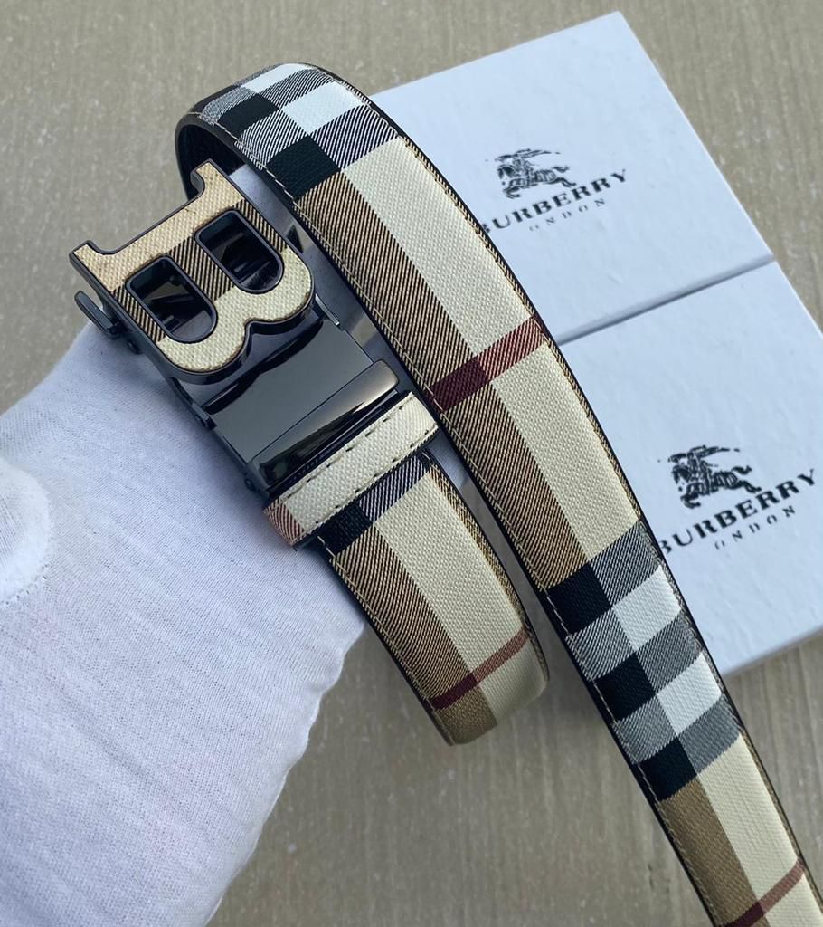BURBERRY CREAM PRINTER PREMIUM QUALITY BELT
