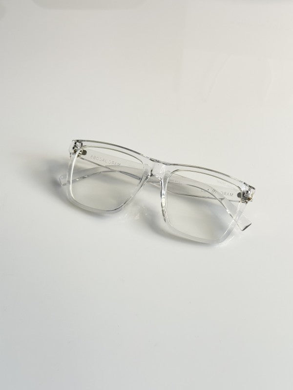 Marc Jacobss Transparent Full Rim Rectangle Sunglasses