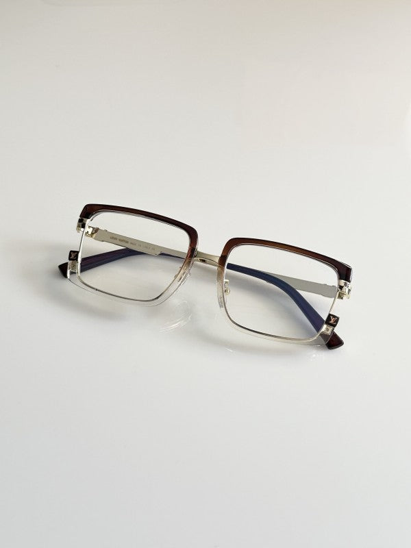 Louis Vuiitton Gold And Brown Sunglasses