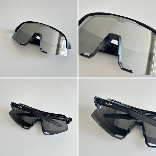 Oaklley Black and Silver Unisex Sunglasses