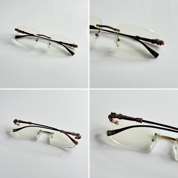 Chrome Heart Copper Frame Unisex Sunglasses