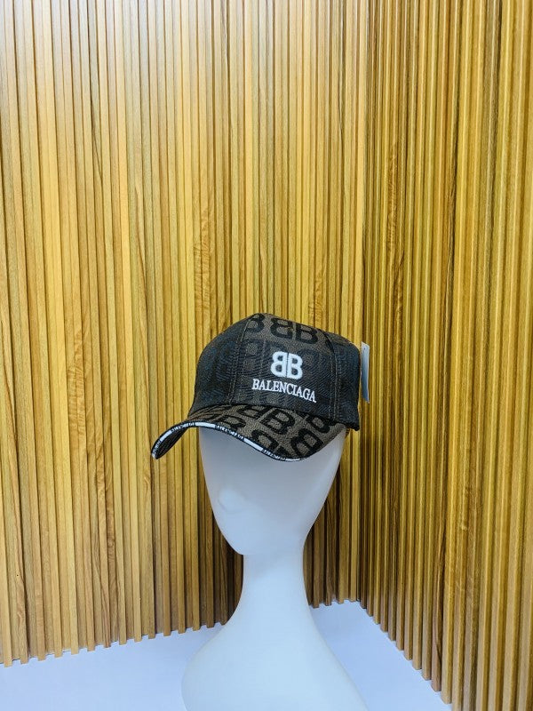 BALENCIIAGA FULL BROWN PRINTED PREMIUM QUALITY CAP