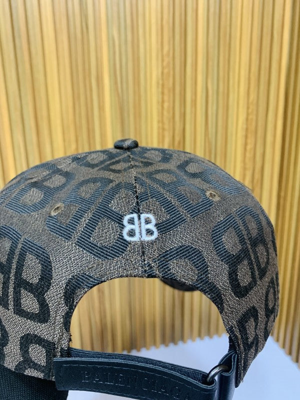 BALENCIIAGA FULL BROWN PRINTED PREMIUM QUALITY CAP