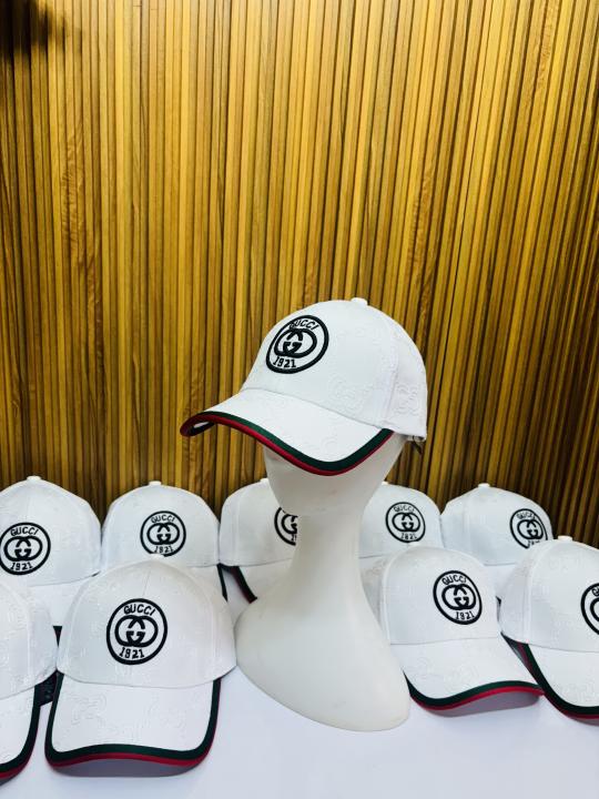 GUCC I WHITE PREMIUM QUALITY CAP