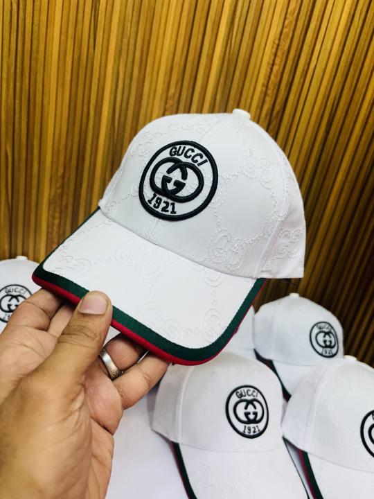 GUCC I WHITE PREMIUM QUALITY CAP