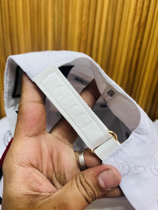 GUCC I WHITE PREMIUM QUALITY CAP