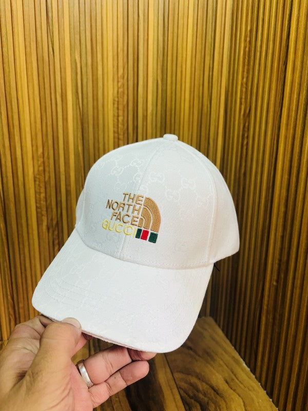 GUCC I THE NORTH FAC E WHITE PREMIUM QUALITY CAP