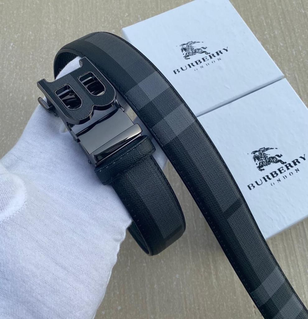 BURBERRY BLACK PRINTER PREMIUM QUALITY BELT