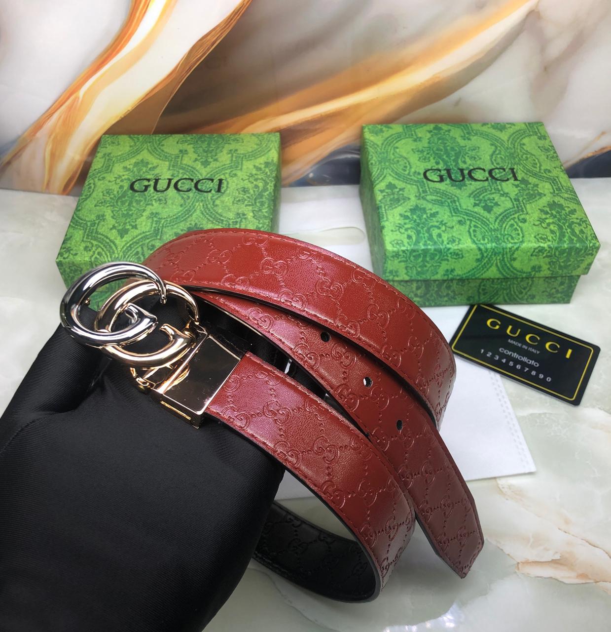 Guccci Printed Premium Quality Reversible Belt