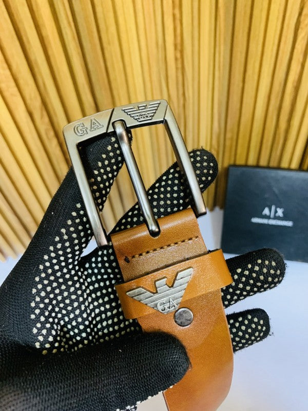 GIORGIO ARMAN I FULL BLACK PREMIUM QUALITY RIBBIT BELT